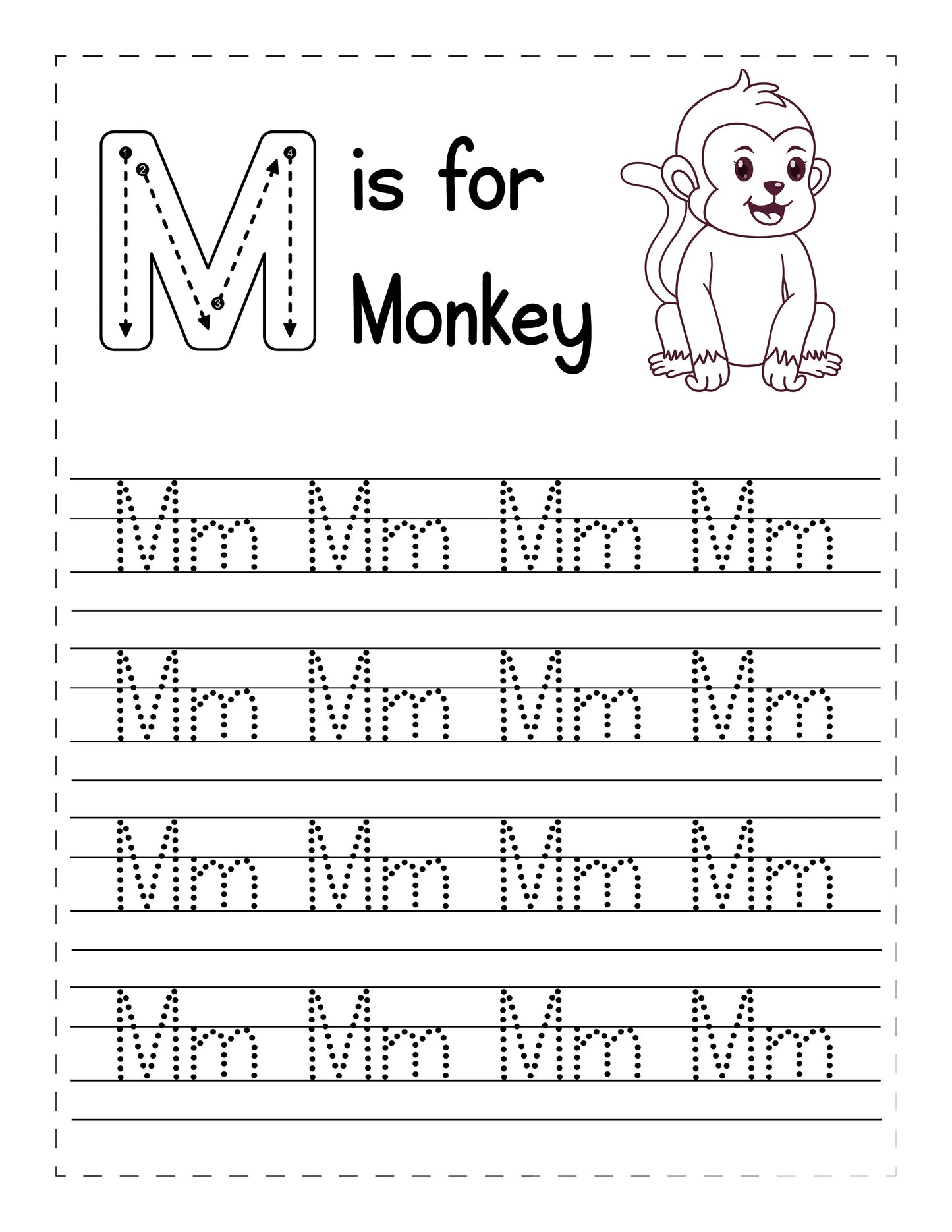 26 Printable Alphabet Tracing Worksheets (A–Z) – Upper & Lowercase Letter Practice for Preschool & Kindergarten