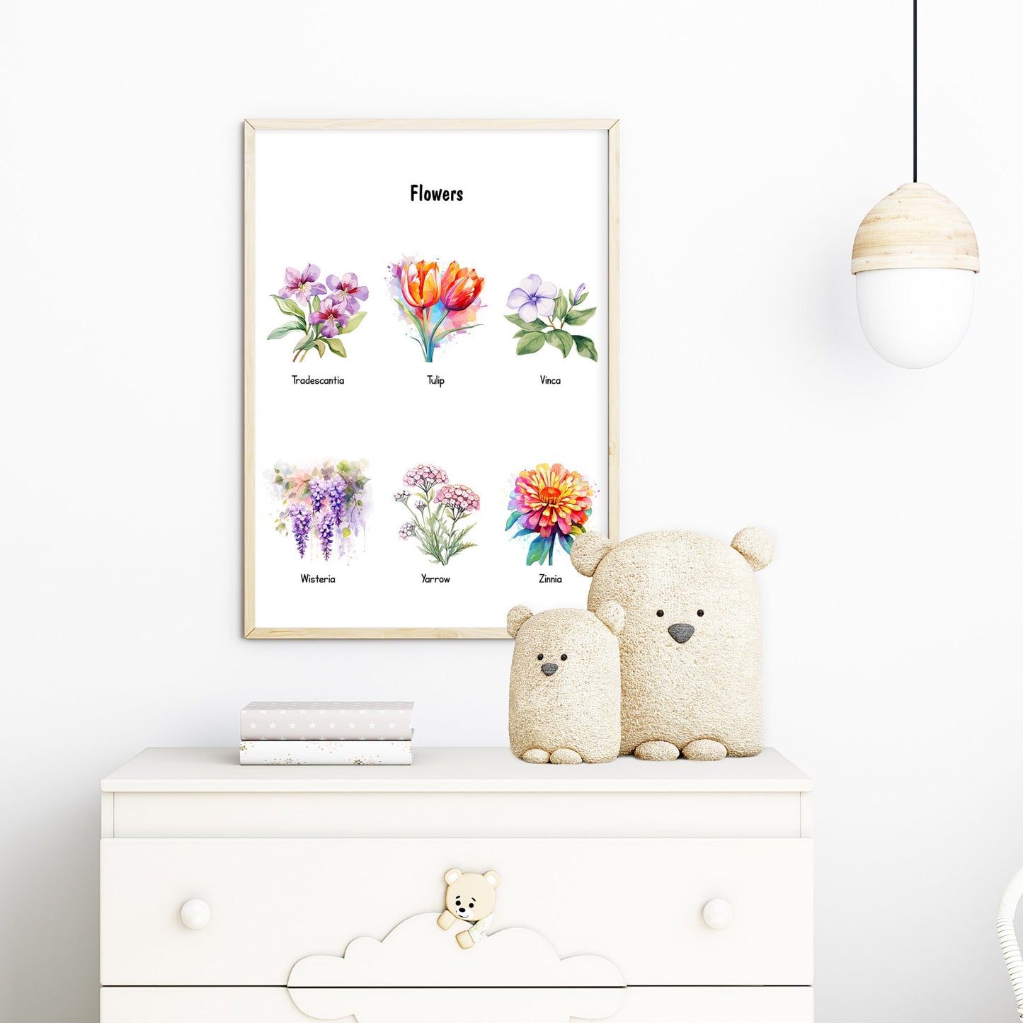 Educational Floral Posters Printable – Montessori Preschool Wall Art for Homeschool & Nursery (Part 9)
